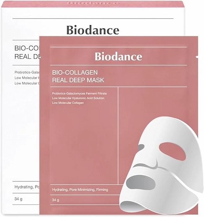 ماسک ورقه ای  کلاژن ساز و آبرسان عمیق 4عددیBiodance 34g - Thumbnail 1
